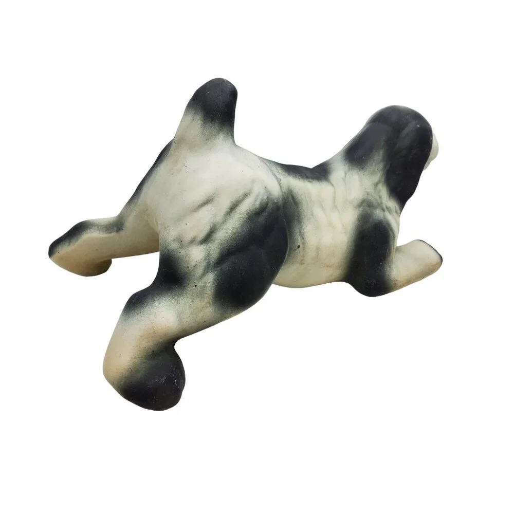 vintage 1950s-60s heavy ceramic spaniel floor tabletop or porch figurine - Picture 8 of 11
